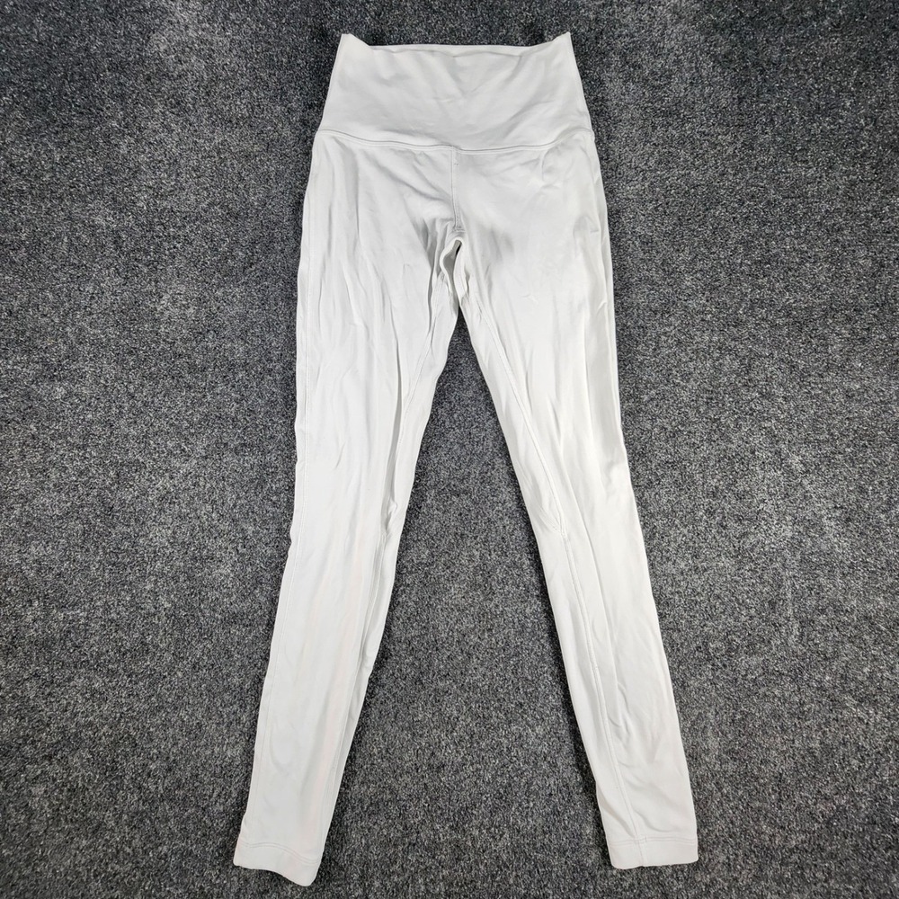Lululemon Align Leggings Womens 4 White High Rise Full Length Yoga Pants